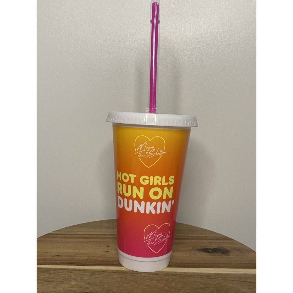 Dunkin' Donuts Megan thee stallion Hot Girls Run On Dunkin Cup 2026 NEW